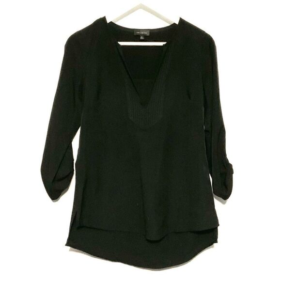 The Limited 3/4 rouged sleeve tuxedo neckline smal - Picture 1 of 5